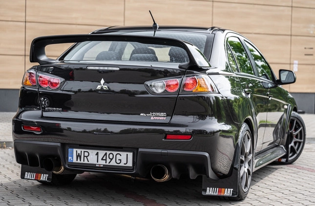 Mitsubishi Lancer Evolution cena 155000 przebieg: 142300, rok produkcji 2011 z Radom małe 781